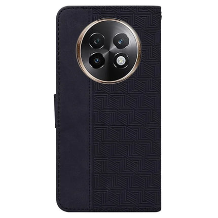 For Realme 13+ 5G Case Geometry Pattern Leather Wallet Phone Cover