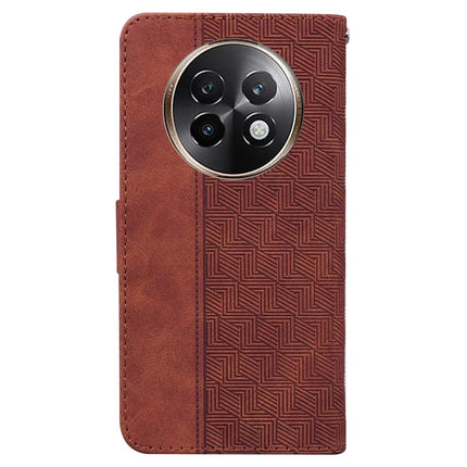 For Realme 13+ 5G Case Geometry Pattern Leather Wallet Phone Cover