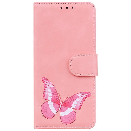 For Realme 13+ 5G Stand Case PU Leather Phone Cover Butterfly Printed