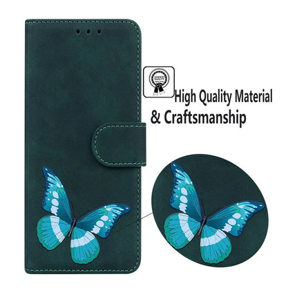 For Realme 13+ 5G Stand Case PU Leather Phone Cover Butterfly Printed