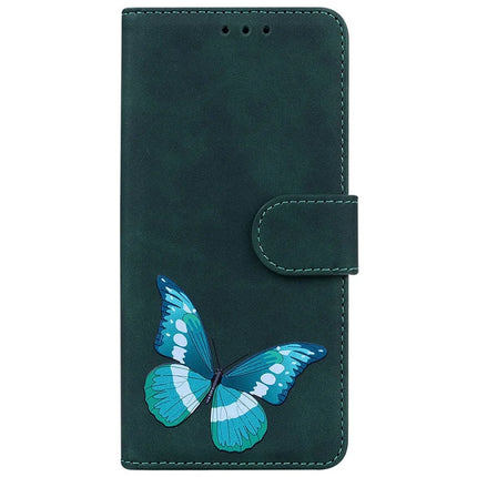 For Realme 13+ 5G Stand Case PU Leather Phone Cover Butterfly Printed