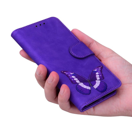 For Realme 13+ 5G Stand Case PU Leather Phone Cover Butterfly Printed