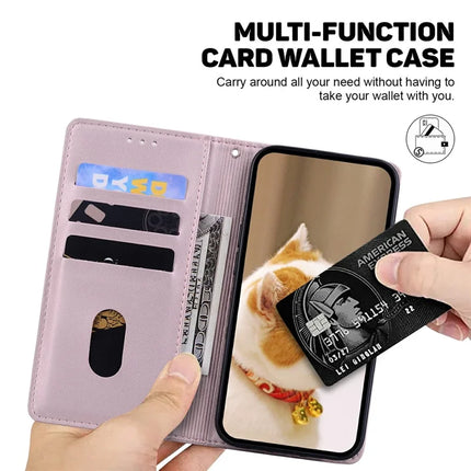 For Realme 13+ 5G Case RFID Blocking Kitten Pattern TPU+PU Leather Phone Cover