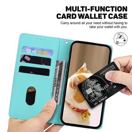 For Realme 13+ 5G Case RFID Blocking Kitten Pattern TPU+PU Leather Phone Cover