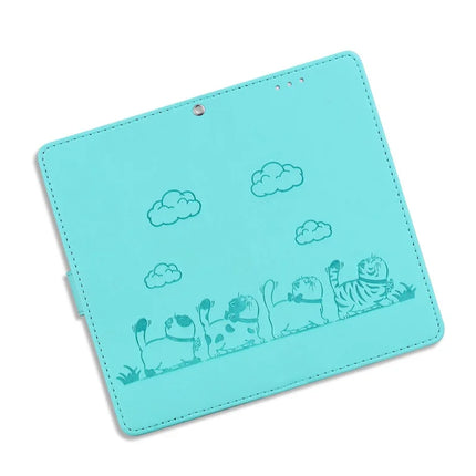 For Realme 13+ 5G Case RFID Blocking Kitten Pattern TPU+PU Leather Phone Cover