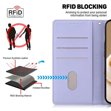 For Realme 13+ 5G Case RFID Blocking Kitten Pattern TPU+PU Leather Phone Cover