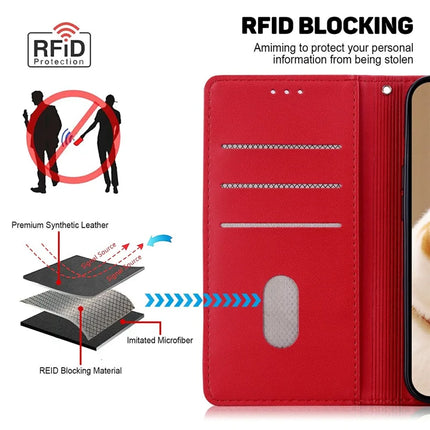 For Realme 13+ 5G Case RFID Blocking Kitten Pattern TPU+PU Leather Phone Cover