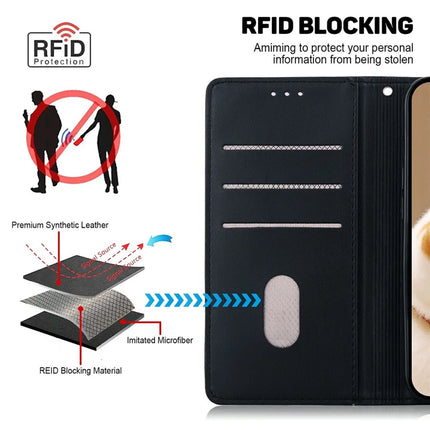 For Realme 13+ 5G Case RFID Blocking Kitten Pattern TPU+PU Leather Phone Cover