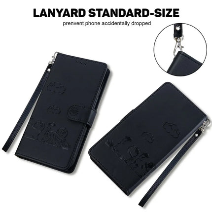 For Realme 13+ 5G Case RFID Blocking Kitten Pattern TPU+PU Leather Phone Cover