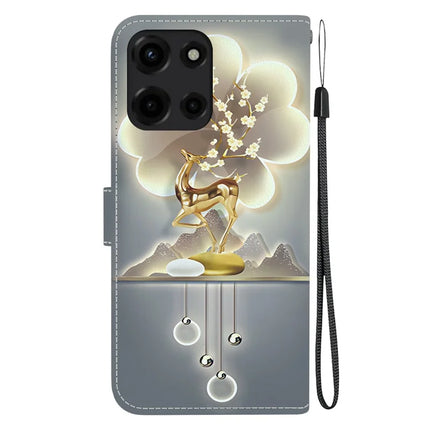 For Motorola Moto G 5G (2025) Case Pattern Printing Anti-Drop Leather Flip Wallet Phone Cover with Lanyard