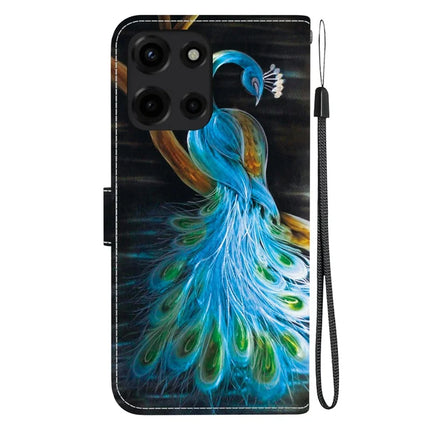 For Motorola Moto G 5G (2025) Case Pattern Printing Anti-Drop Leather Flip Wallet Phone Cover with Lanyard