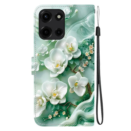 For Motorola Moto G 5G (2025) Case Pattern Printing Anti-Drop Leather Flip Wallet Phone Cover with Lanyard