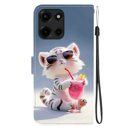 For Motorola Moto G 5G (2025) Case Pattern Printing Anti-Drop Leather Flip Wallet Phone Cover with Lanyard