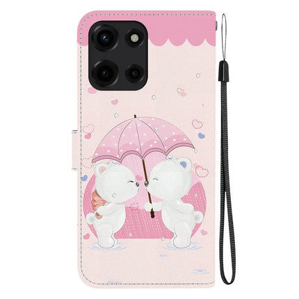 For Motorola Moto G Power (2025) Case Pattern Printing Anti-Drop Leather Flip Wallet Phone Cover with Lanyard