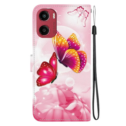 For Motorola Moto G05 4G  /  E15 4G Case Pattern Printing Anti-Drop Leather Flip Wallet Phone Cover with Lanyard