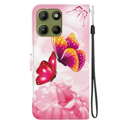 For Motorola Moto G15 4G Case Pattern Printing Anti Drop Leather Flip Wallet Phone Cover with Lanyard