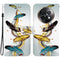 For Realme 13+ 5G Case Pattern Printing Anti-Drop Leather Flip Wallet Phone Cover with Lanyard - Golden Butterfly Feather