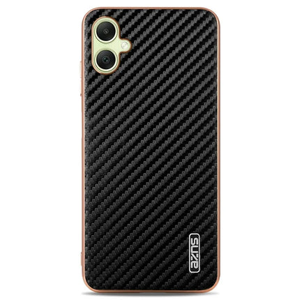 AZNS For Samsung Galaxy A06 Case Electroplating Carbon Fiber Texture PU + TPU Phone Cover