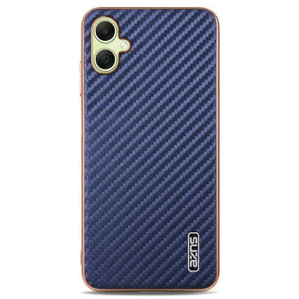 AZNS For Samsung Galaxy A06 Case Electroplating Carbon Fiber Texture PU + TPU Phone Cover