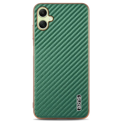 AZNS For Samsung Galaxy A06 Case Electroplating Carbon Fiber Texture PU + TPU Phone Cover