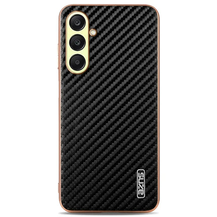 AZNS For Samsung Galaxy A26 5G Case Electroplating Carbon Fiber Texture PU + TPU Phone Cover