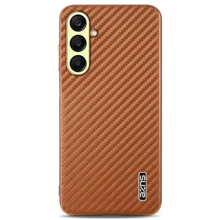 AZNS For Samsung Galaxy A26 5G Case Electroplating Carbon Fiber Texture PU + TPU Phone Cover