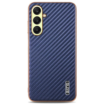 AZNS For Samsung Galaxy A26 5G Case Electroplating Carbon Fiber Texture PU + TPU Phone Cover