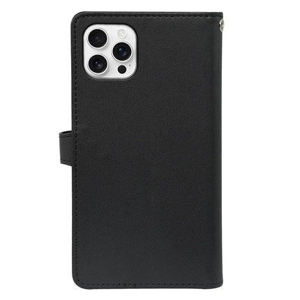 For iPhone 16 Pro Max Case with 9 Card Slots PU Leather Stand Phone Cover