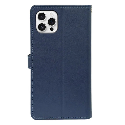 For iPhone 16 Pro Max Case with 9 Card Slots PU Leather Stand Phone Cover