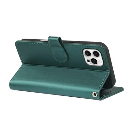 For iPhone 16 Pro Max Case with 9 Card Slots PU Leather Stand Phone Cover