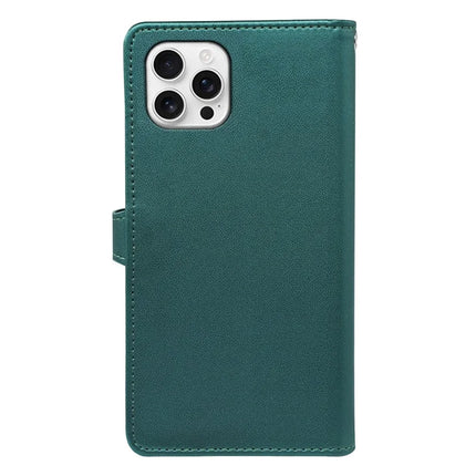 For iPhone 16 Pro Max Case with 9 Card Slots PU Leather Stand Phone Cover