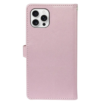 For iPhone 16 Pro Max Case with 9 Card Slots PU Leather Stand Phone Cover