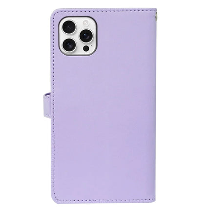 For iPhone 16 Pro Max Case with 9 Card Slots PU Leather Stand Phone Cover