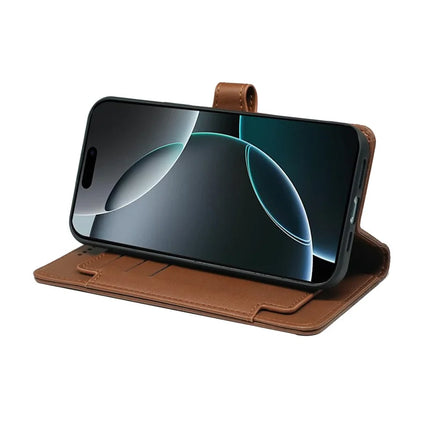 For iPhone 16 Pro Max Case with 9 Card Slots PU Leather Stand Phone Cover