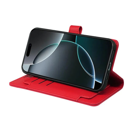 For iPhone 16 Pro Case with 9 Card Slots PU Leather Stand Phone Cover