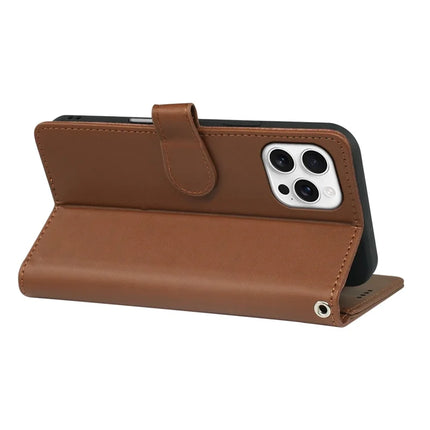 For iPhone 16 Pro Case with 9 Card Slots PU Leather Stand Phone Cover