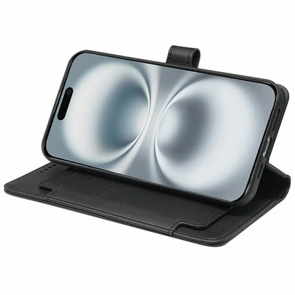 For iPhone 16 Plus Case with 9 Card Slots PU Leather Stand Phone Cover