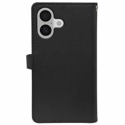 For iPhone 16 Plus Case with 9 Card Slots PU Leather Stand Phone Cover