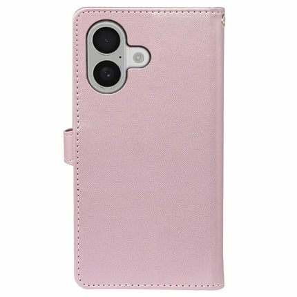 For iPhone 16 Plus Case with 9 Card Slots PU Leather Stand Phone Cover