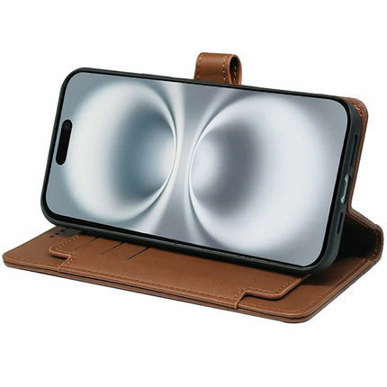 For iPhone 16 Plus Case with 9 Card Slots PU Leather Stand Phone Cover