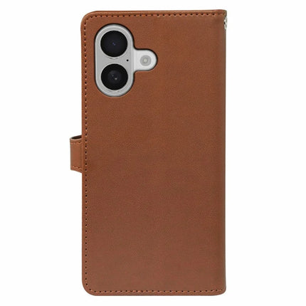For iPhone 16 Plus Case with 9 Card Slots PU Leather Stand Phone Cover