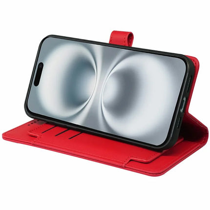 For iPhone 16 Case with 9 Card Slots PU Leather Stand Phone Cover