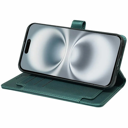 For iPhone 16 Case with 9 Card Slots PU Leather Stand Phone Cover