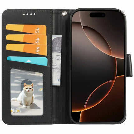 For iPhone 16 Pro Max Case Detachable 2 in 1 PU Leather Wallet Phone Cover