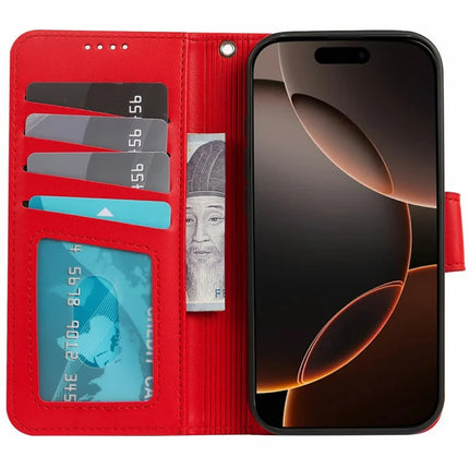 For iPhone 16 Pro Max Case Detachable 2 in 1 PU Leather Wallet Phone Cover
