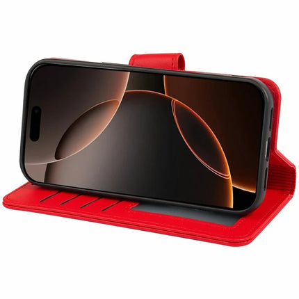For iPhone 16 Pro Max Case Detachable 2 in 1 PU Leather Wallet Phone Cover