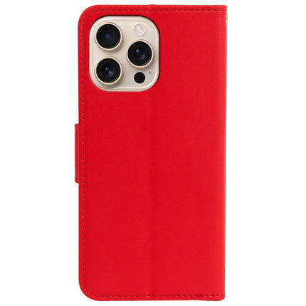 For iPhone 16 Pro Max Case Detachable 2 in 1 PU Leather Wallet Phone Cover