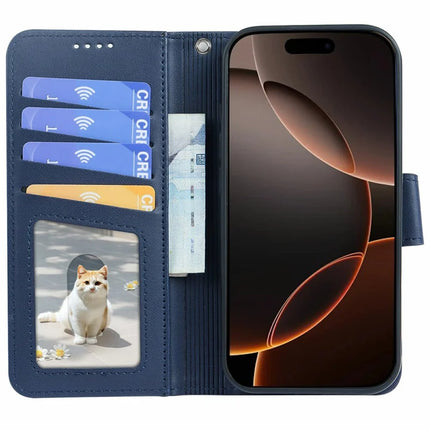For iPhone 16 Pro Max Case Detachable 2 in 1 PU Leather Wallet Phone Cover
