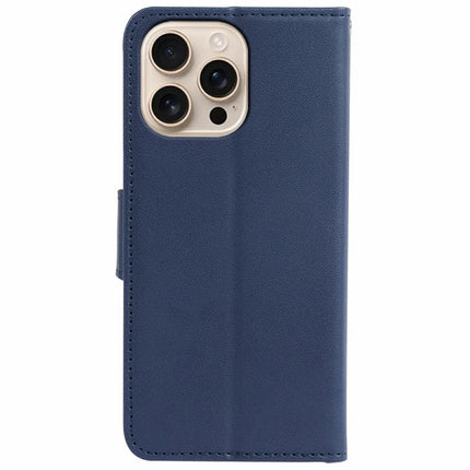 For iPhone 16 Pro Max Case Detachable 2 in 1 PU Leather Wallet Phone Cover