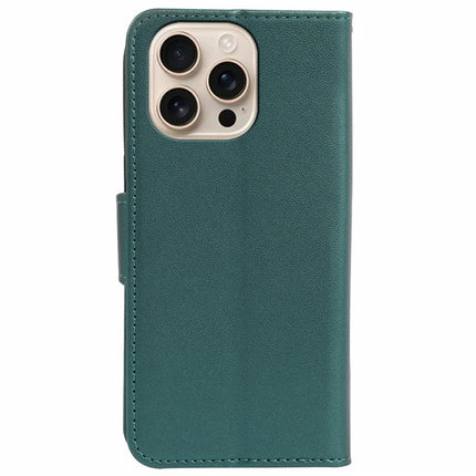For iPhone 16 Pro Max Case Detachable 2 in 1 PU Leather Wallet Phone Cover